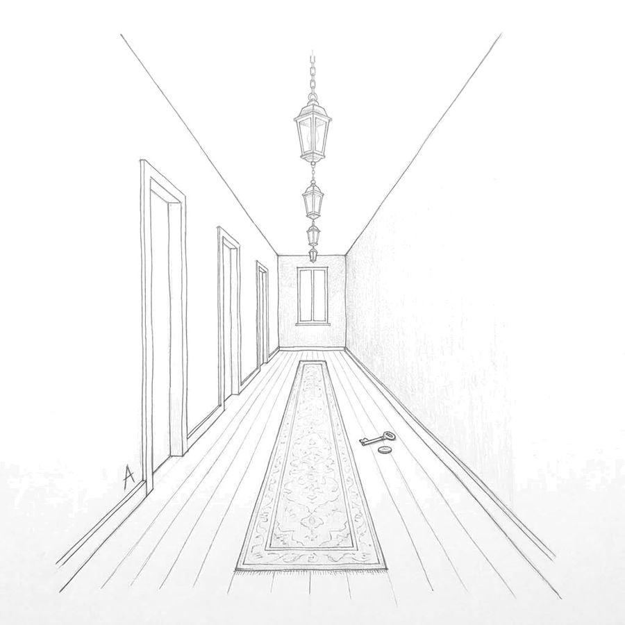 A finished pencil drawing from Starfall Academy Book 1